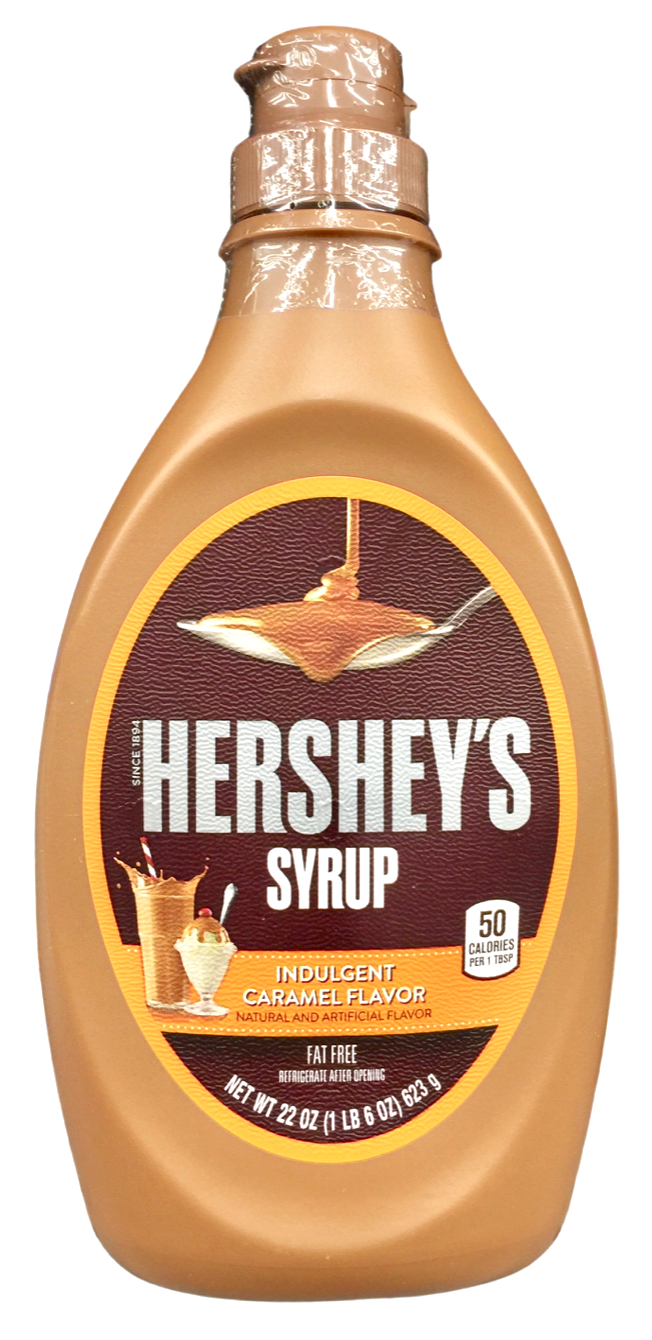 허쉬 Hershey's 글루텐-프리 무지방 카라멜 시럽 623g
