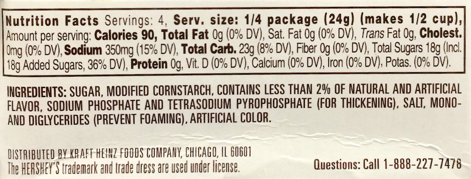 허쉬 화이트초콜렛 푸딩 & 파이 필링 믹스 96g 4팩 (384g)