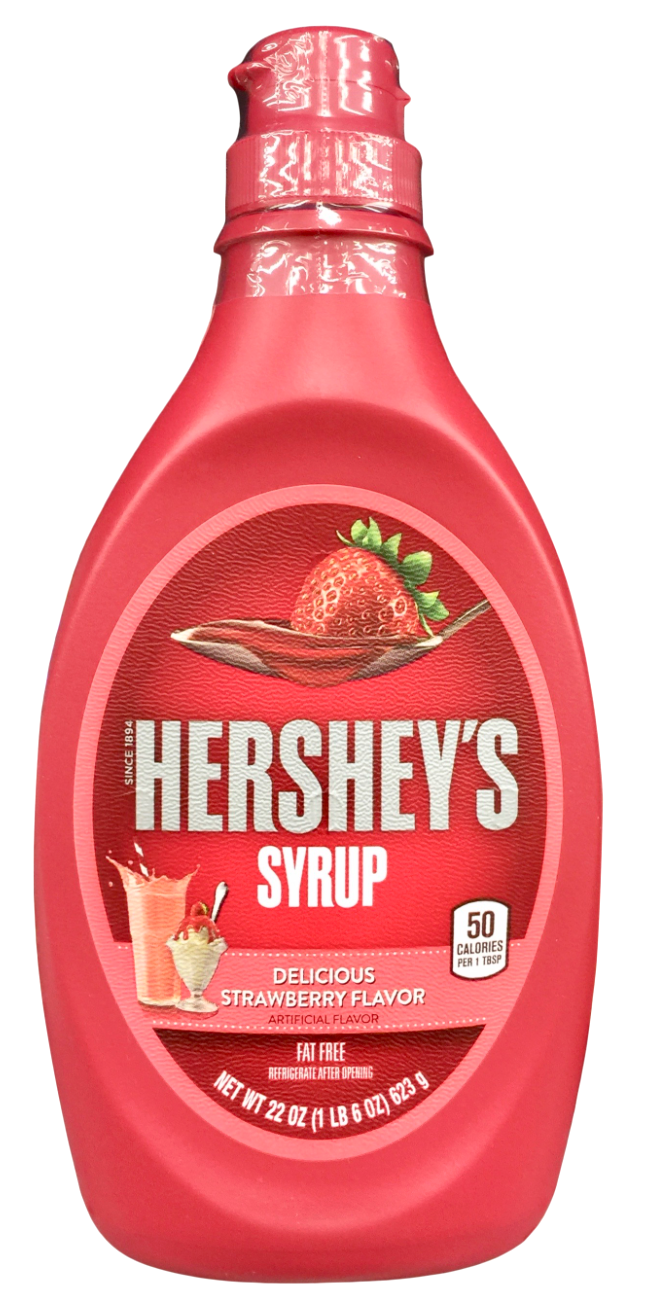허쉬 Hershey's 글루텐-프리 무지방 딸기 시럽 623g