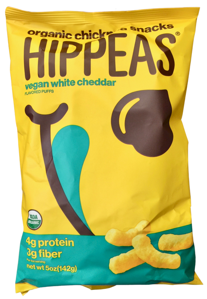 힙피스 Hippeas 유기농/Non-GMO 글루텐-프리 병아리콩 체다 치즈 퍼프 142g *저혈당스낵*