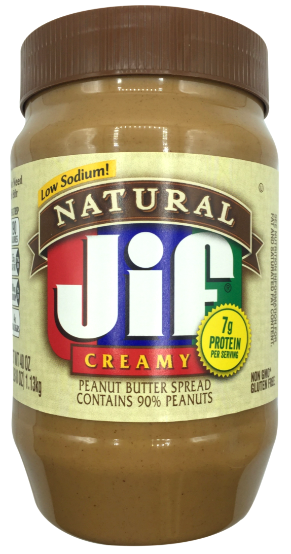스머커 Smucker's 지프 Non-GMO 내추럴 크리미 땅콩 버터 1.13kg