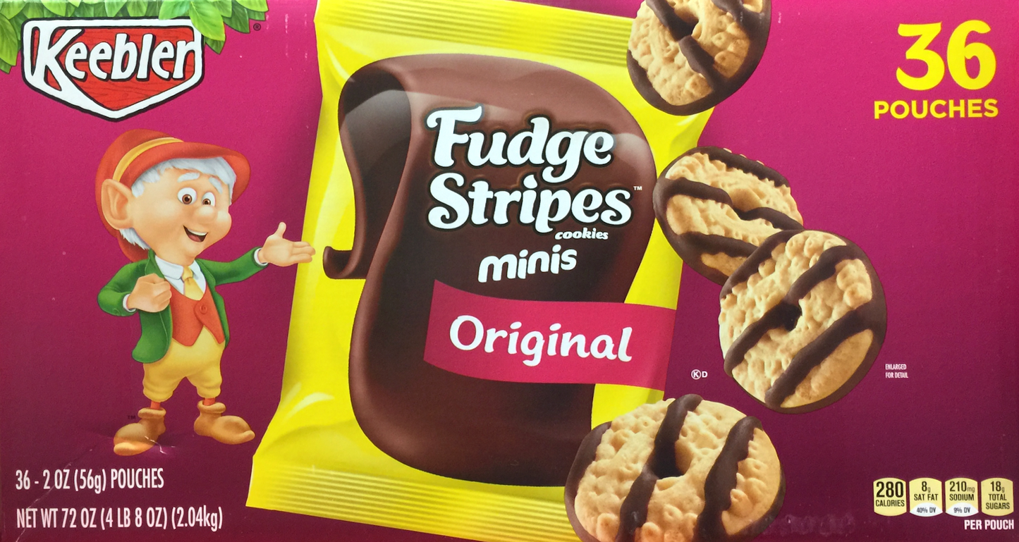 키블러 Keebler 퍼지 스트라이프 미니 36팩 (2.04kg)