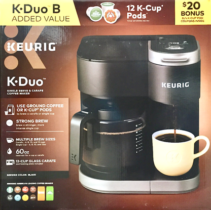 큐리그 Keurig K-듀오 커피 머신 + K-컵 12pc