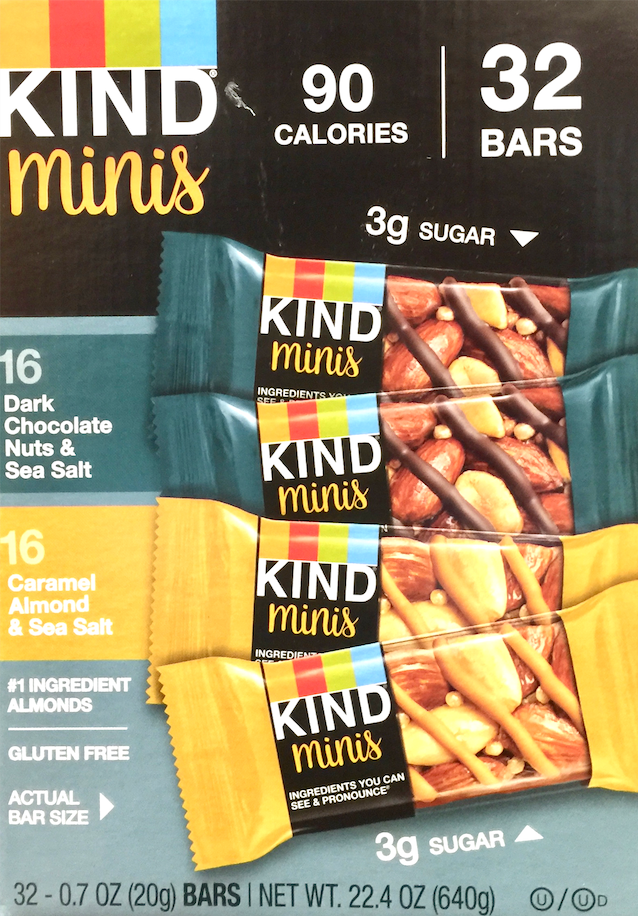 카인드 KIND Non-GMO 미니 그래놀라바 3가지맛 32ct (640g)