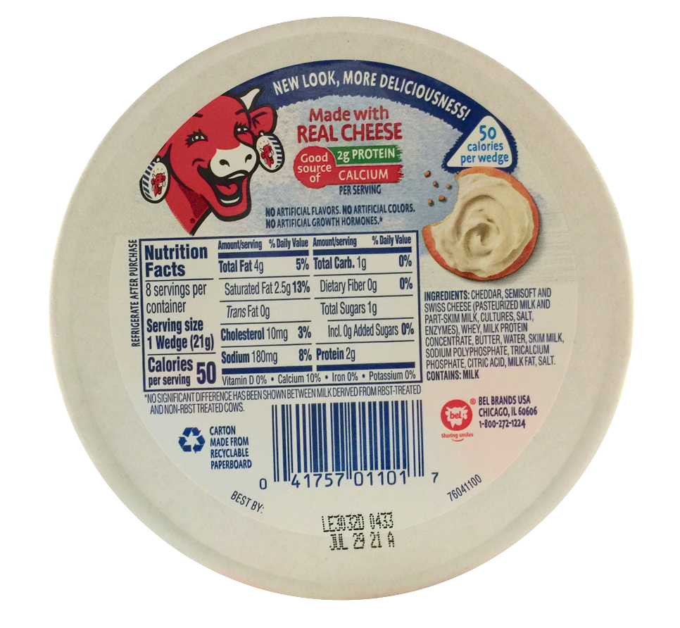 래핑카우 The Laughing Cow rBST-프리 오리지널 치즈 스프레드 170g