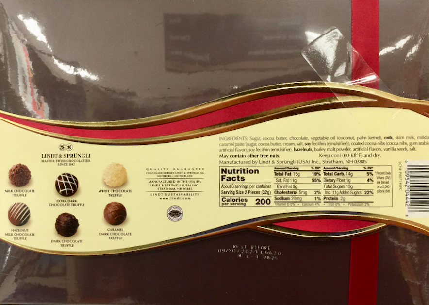 린트 Lindt 고메 트러플 기프트 박스 193g