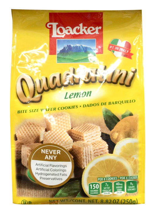 로아커 Loacker GMO/경화유-프리 레몬 미니 웨하스 250g *100% 천연 원료*