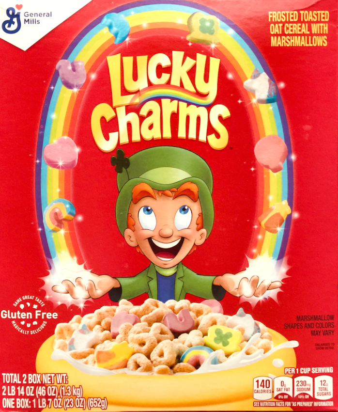 제너럴밀즈 General Mills 럭키참 글루텐-프리 마시멜로 시리얼 652g 2ct (1.3kg)