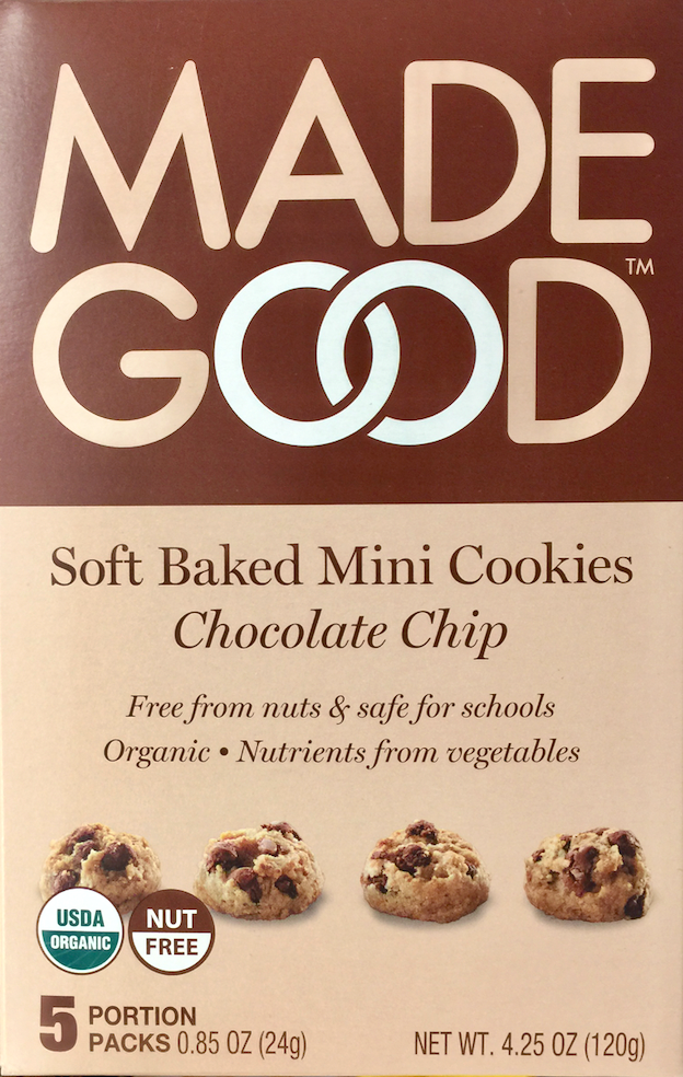 메이드굿 MadeGood 유기농/Non-GMO 글루텐-프리 미니 초콜렛칩 쿠키 120g