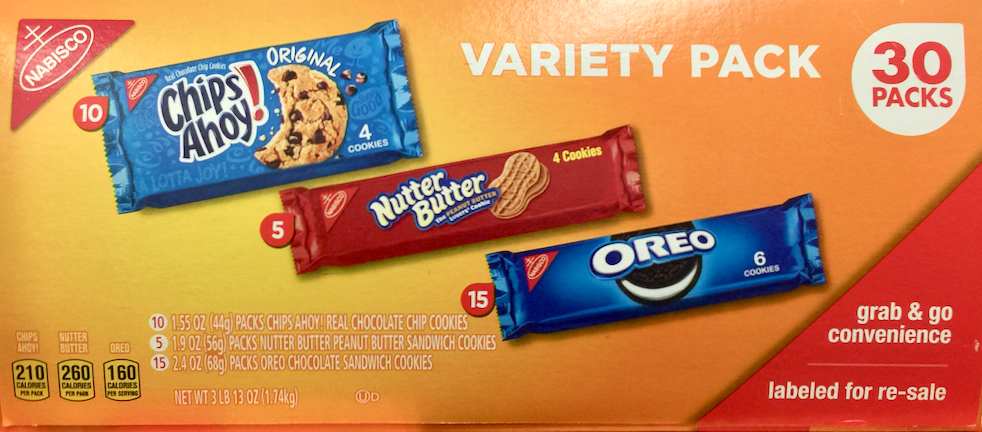나비스코 Nabisco 쿠키 3가지맛 30팩 (1.74kg)