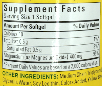 네이처메이드 마그네슘 400mg 60 액정