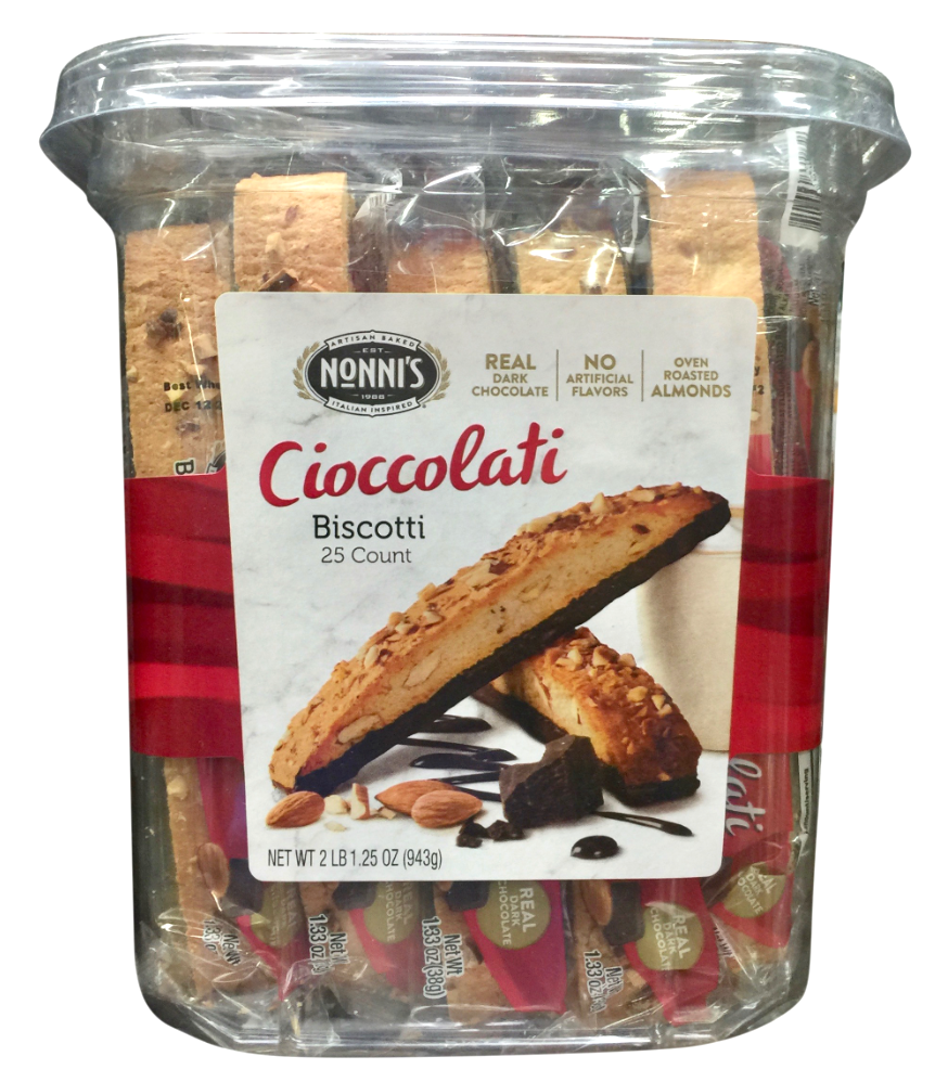 노니 Nonni's 다크초콜렛 비스코티 37g 25pc (943g)