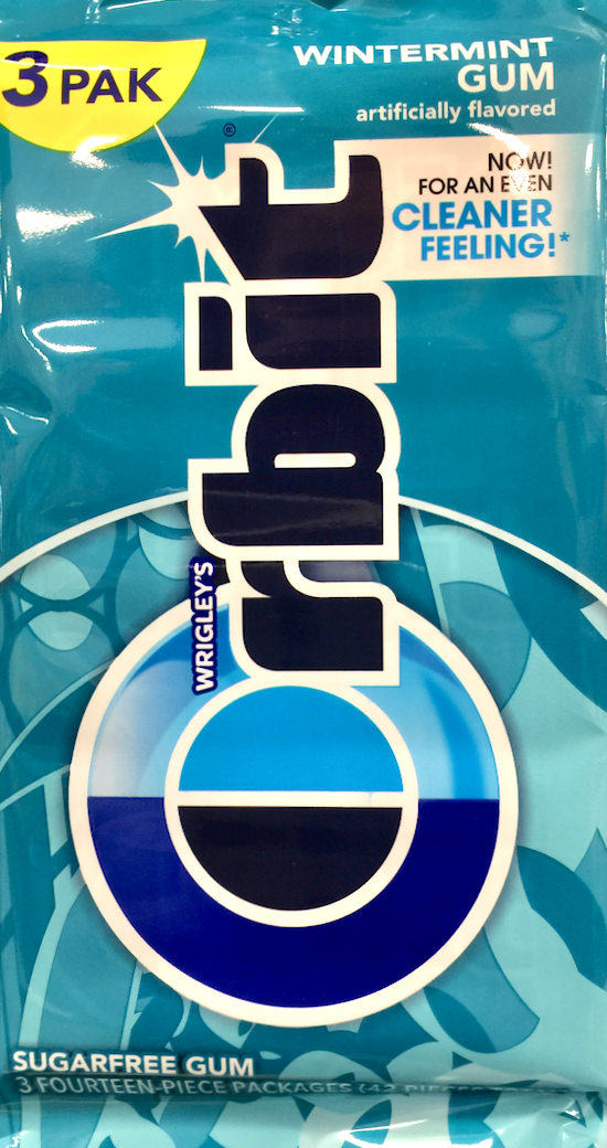 오빗 Orbit 윈터민트 무설탕 껌 3팩 (42pc) *ADA 승인*