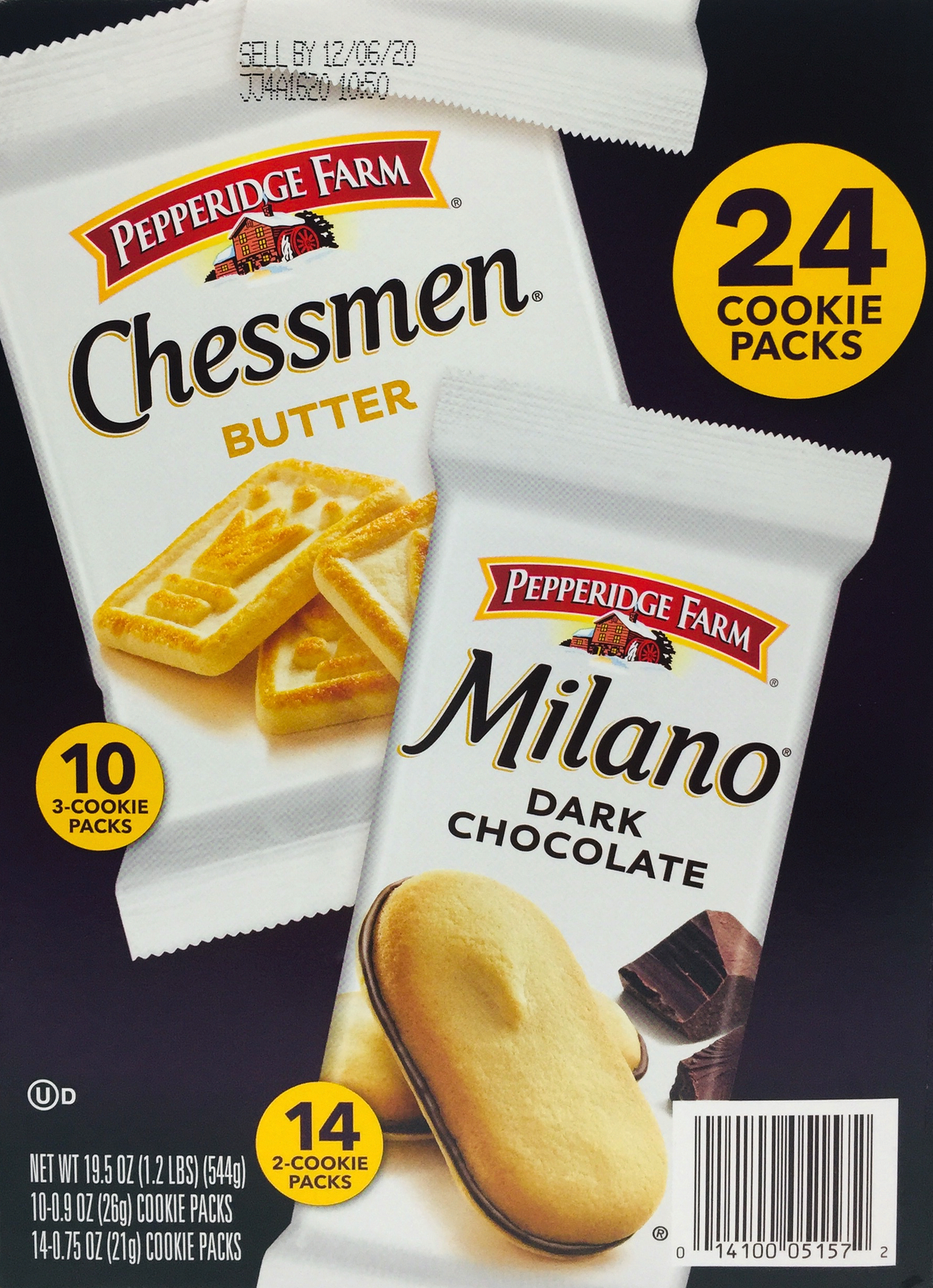 페퍼리지팜 Pepperidge Farm 쿠키 2가지맛 24팩 (544g)