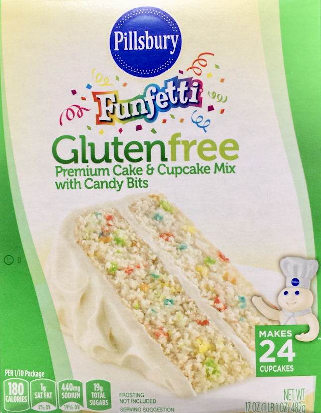 필즈베리 Pillsbury 글루텐-프리 펀페티 케이크 & 컵케이크 믹스 482g