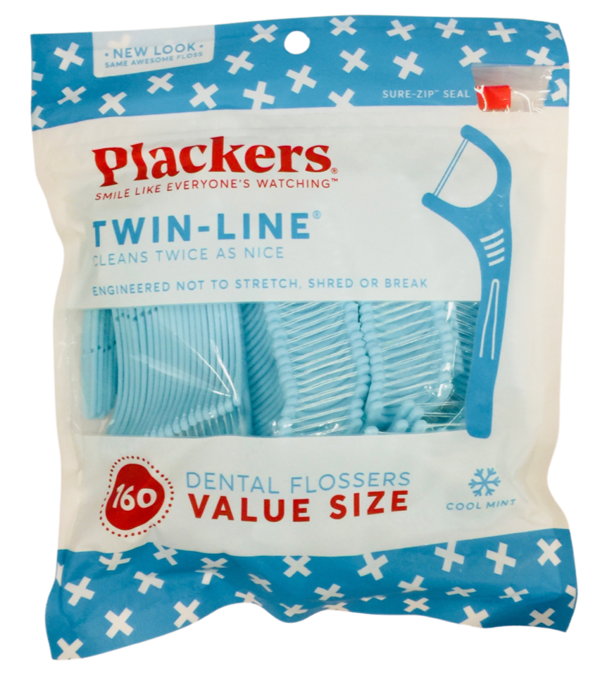 플래커스 Plackers 트윈라인 치실 150ct
