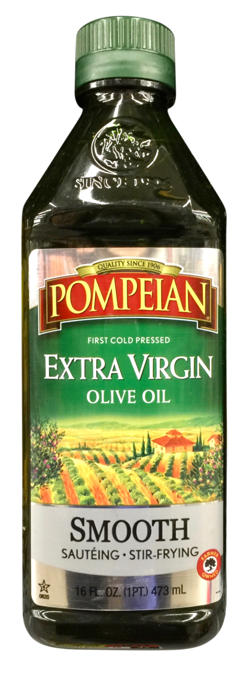 폼페이안 Pompeian Non-GMO 스무드 엑스트라 버진 올리브 오일 473ml