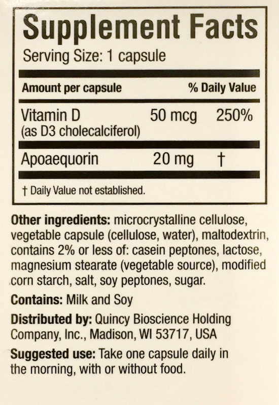 프리바겐 Prevagen 엑스트라 스트랭쓰 아포에쿼린 20mg 기억력•인지력 60정 *비의약성분*