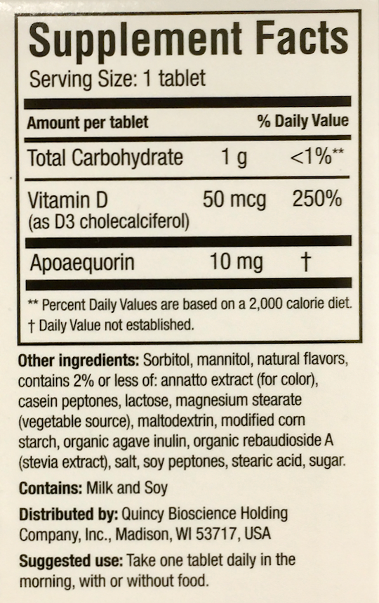 프리바겐 Prevagen 레귤라 스트랭쓰 아포에쿼린 10mg 기억력•인지력 츄어블 Orange 30정 *비의약성분*