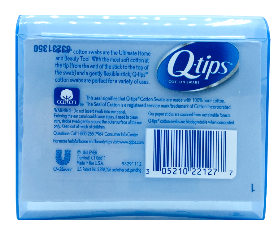 큐팁 Q-tips 면봉 30pc + 케이스