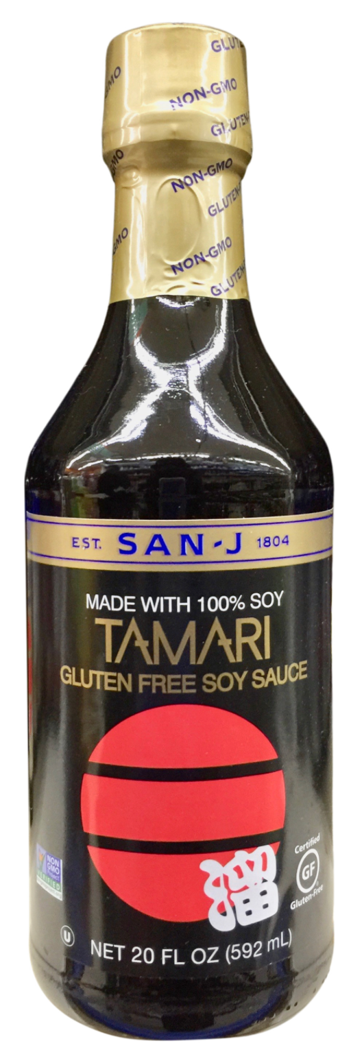 산제이 San-J Non-GMO 글루텐-프리 타마리 간장 592ml