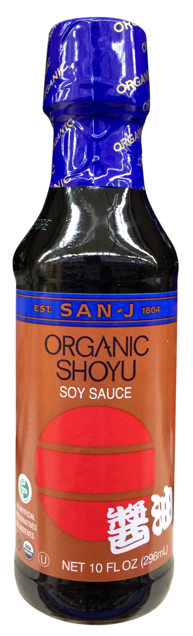산제이 San-J 유기농/Non-GMO 글루텐-프리 쇼유 간장 296ml