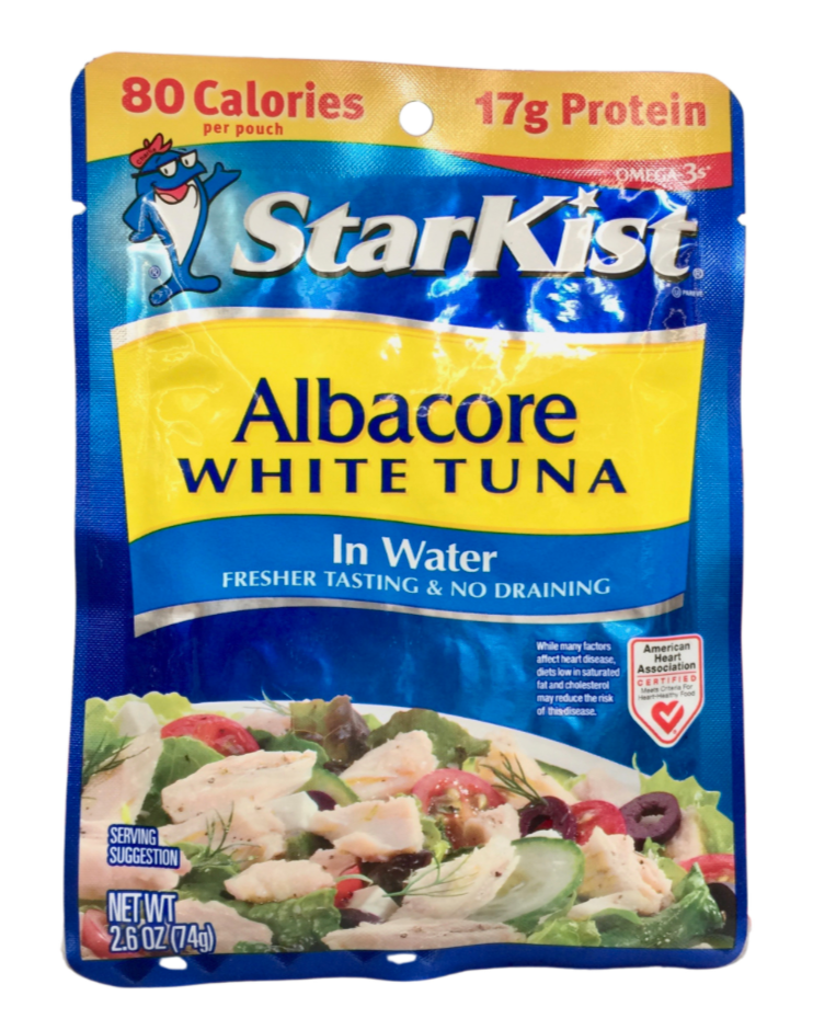 스타키스트 StarKist 알바코어 화이트 참치 파우치 74g 6ct (444g)