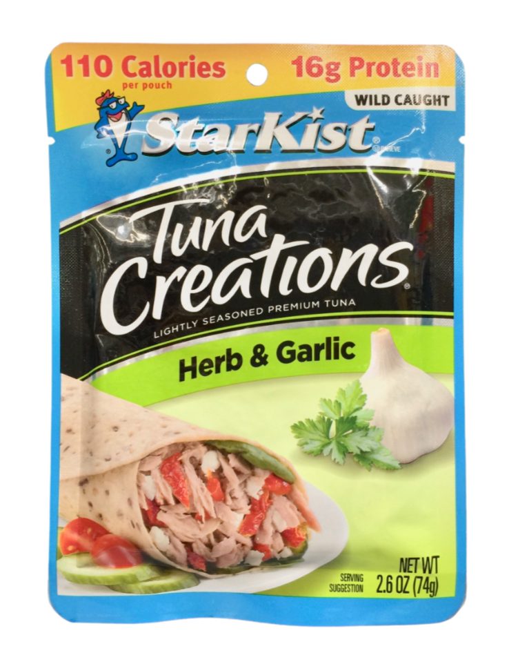 스타키스트 StarKist 허브 & 갈릭 참치 파우치 74g 6ct (444g)