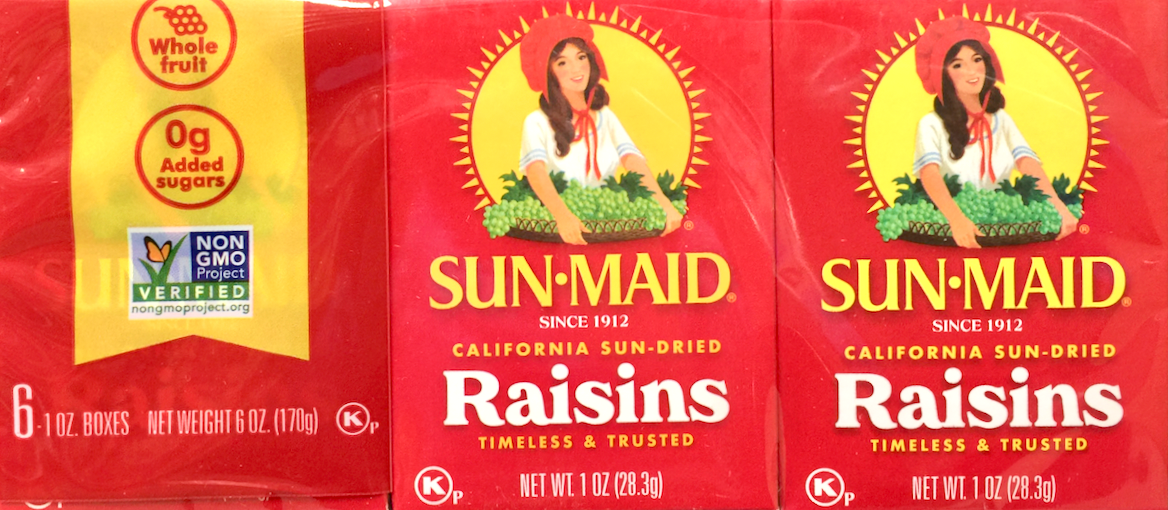 선메이드 Sunmaid Non-GMO 건포도 12팩 (340g)