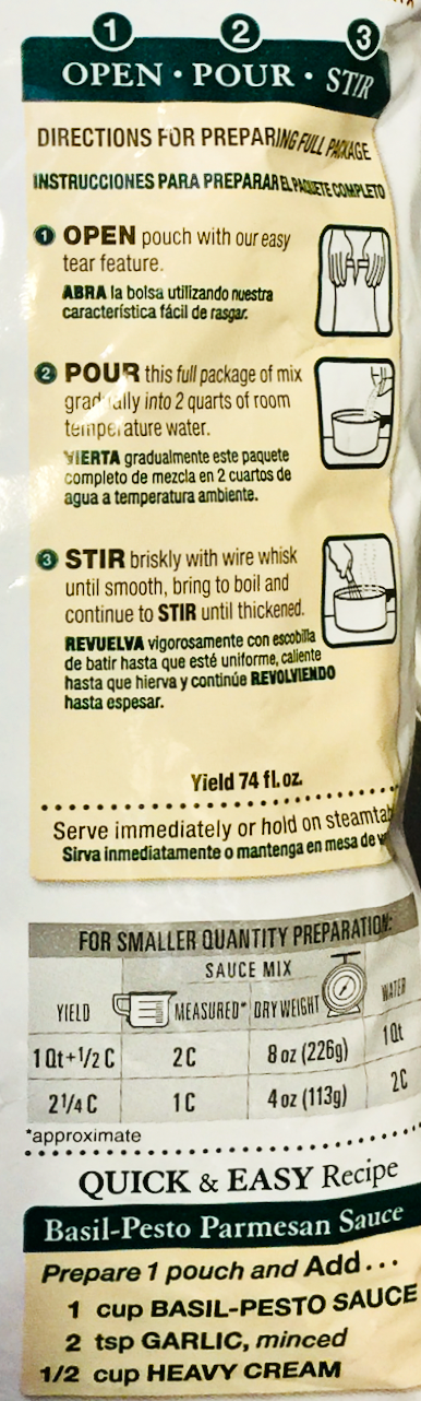 네슬레 Nestle 트리오 알프레도 소스 믹스 454g (18인분)