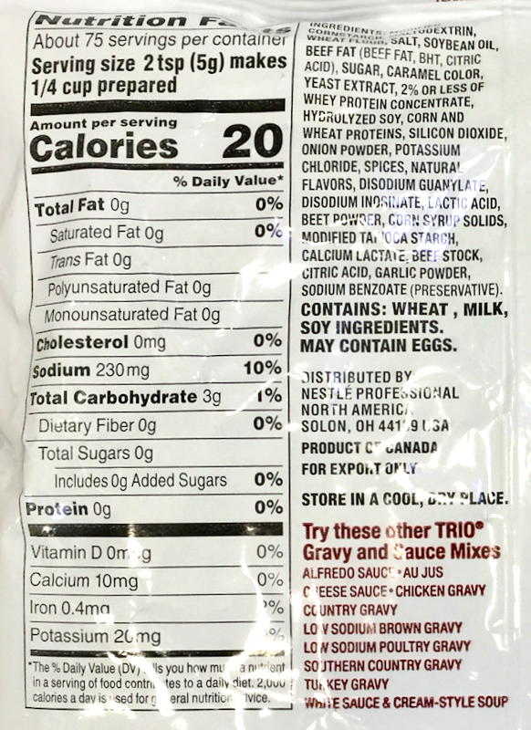 네슬레 Nestle 트리오 브라운 그레이비 믹스 373g (3.8L)