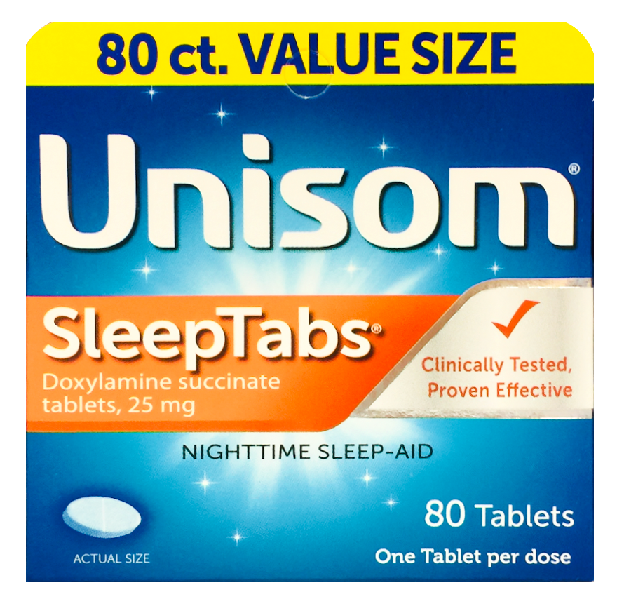 12+ 사노피 유니솜 독시라민 석신산염 25mg 슬립탭 수면유도 80정