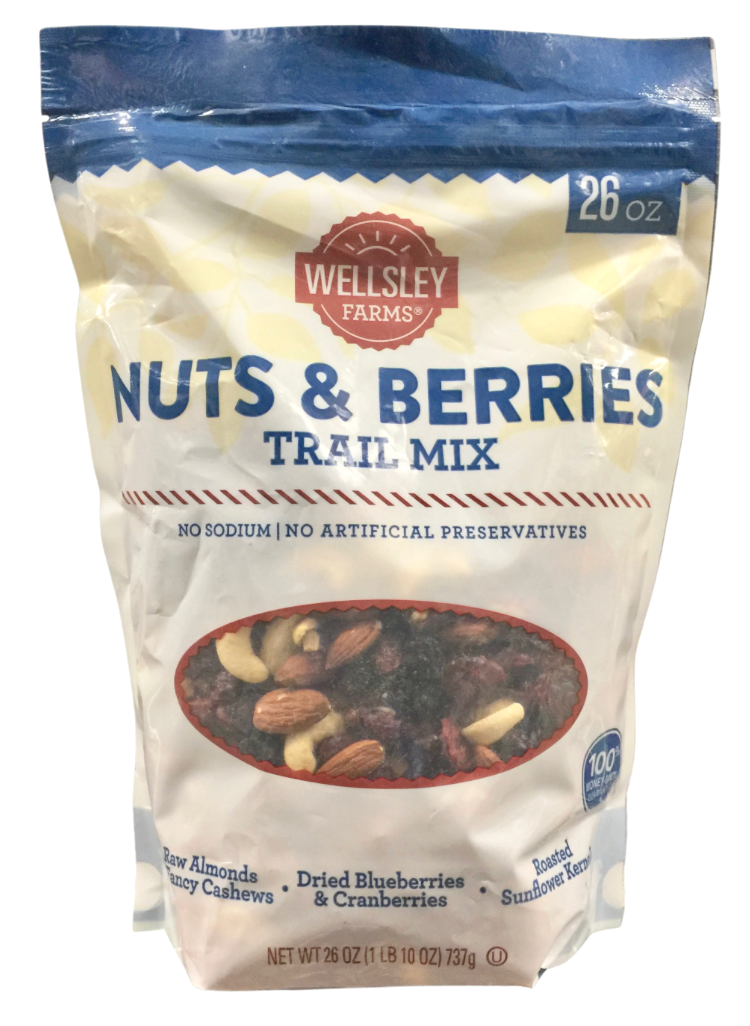 웰슬리팜 Wellsley Farms 너트 & 베리 무염 트레일 믹스 737g