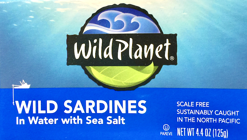 와일드플래닛 Wild Planet Non-GMO 자연산 북태평양 정어리 in 워터 125g 3ct (375g) *BPA/방부제-프리*