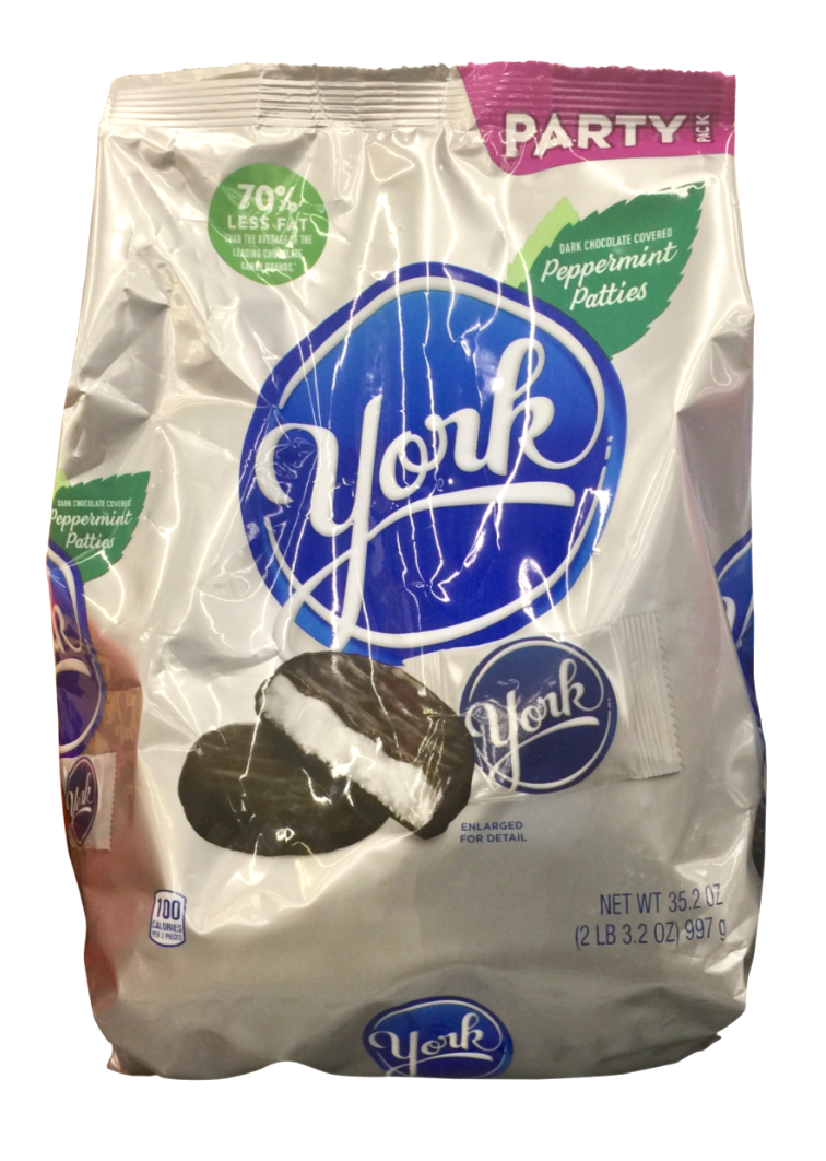 허쉬 요크 글루텐-프리 다크초콜렛 페퍼민트 패티 파티팩 997g