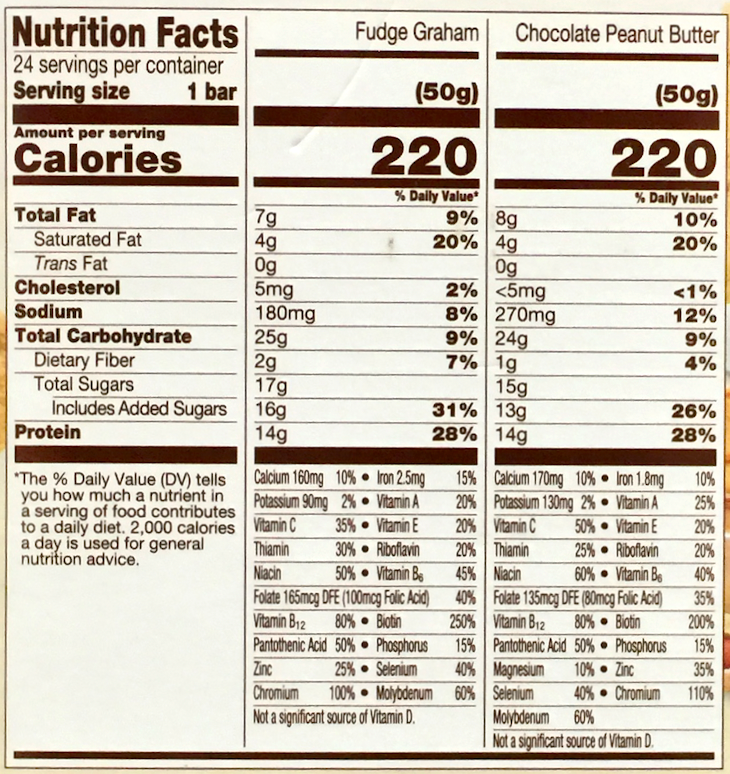 애보트 Abbott 존퍼펙트 단백질바 2가지 맛 50g 24ct (1.2kg) *단백질 14g*