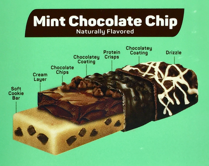 로버트얼바인 피트크런치 글루텐-프리 민트 초콜렛칩 6겹 단백질바 18개 (428g) *단백질 16g*