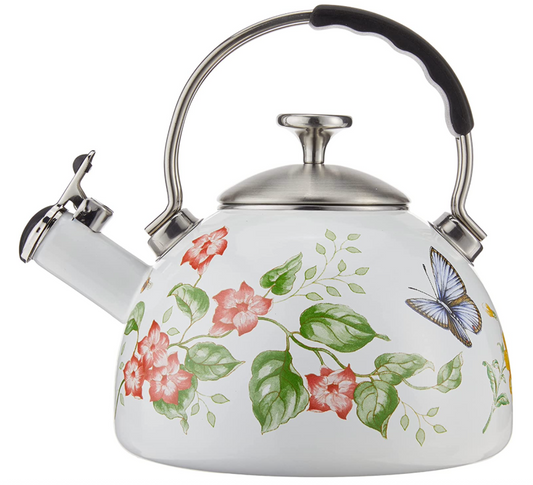 레녹스 Lenox 버터플라이 메도우 18/10 스텐레스 주전자 2.5Qt White