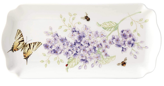 레녹스 Lenox 버터플라이 메도우 사각 접시 24 x 10cm
