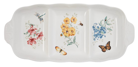 레녹스 Lenox 버터플라이 메도우 사각 접시 35 x 19cm