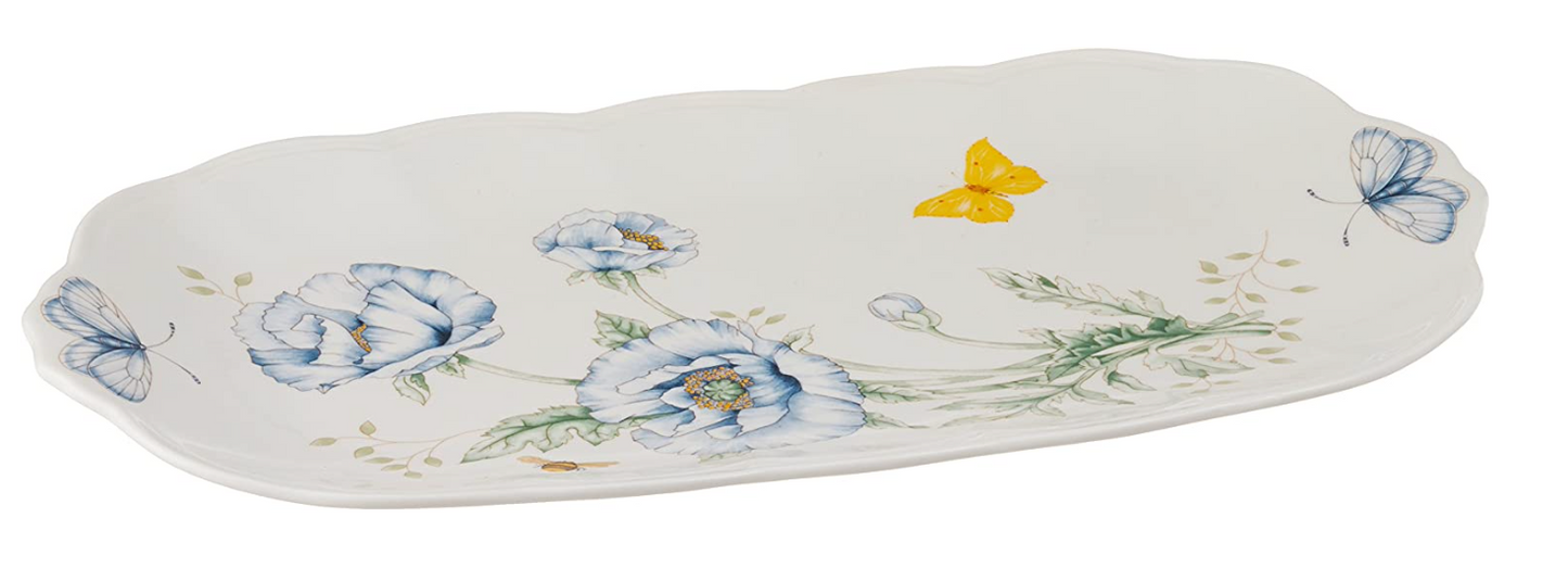 레녹스 Lenox 버터플라이 메도우 타원 접시 37cm