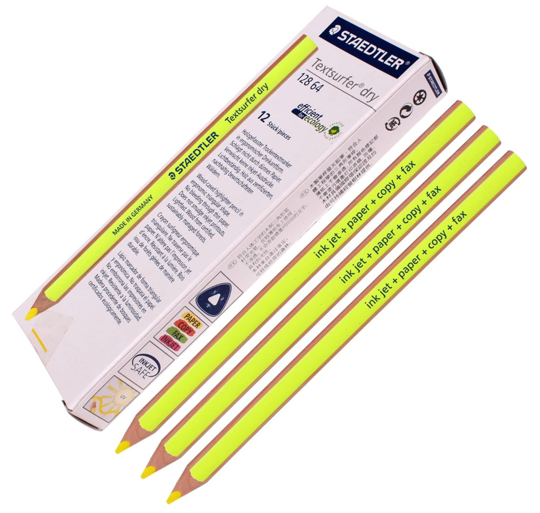 스테드틀러 Staedtler 형광 연필 Lime Green 12자루