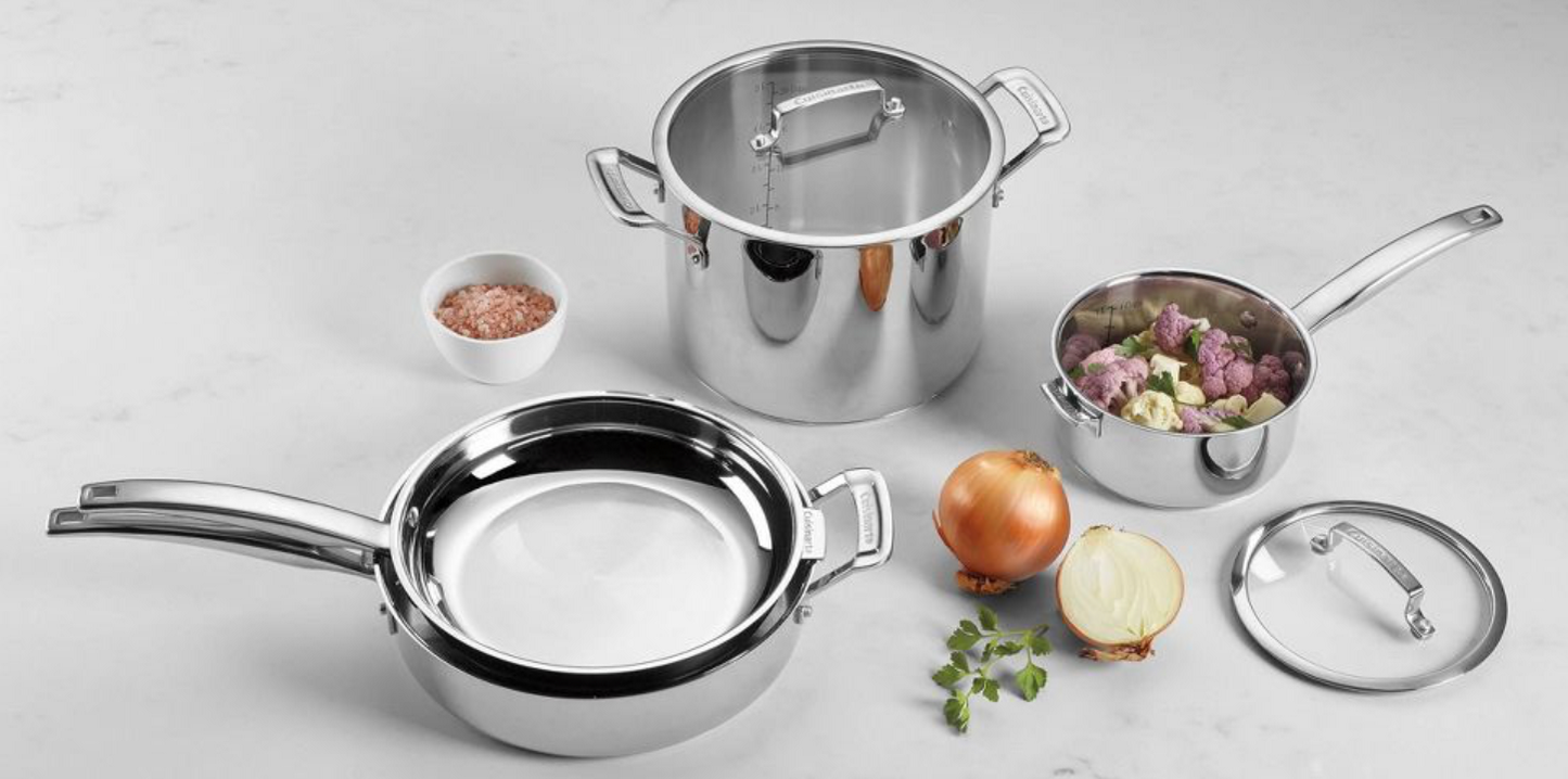 퀴진아트 Cuisinart 스마트 네스트 3중 스텐레스 인덕션 쿡웨어 세트 11pc