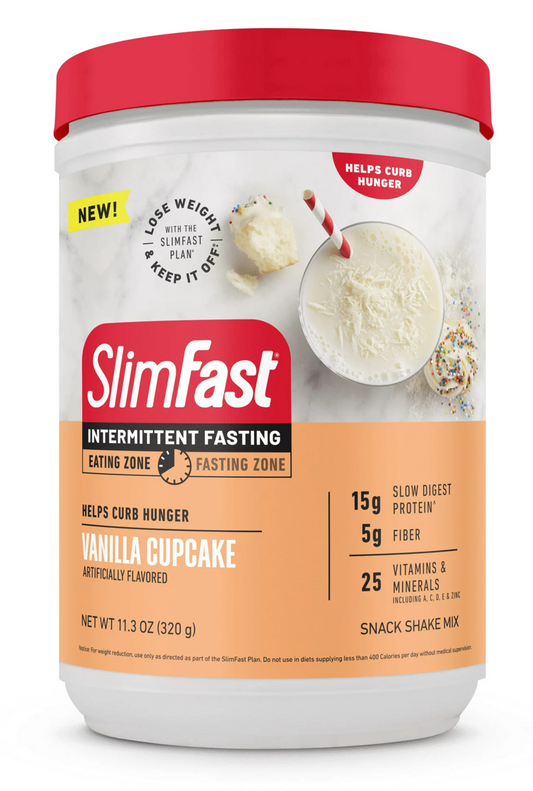 슬림패스트 Slimfast 간헐적 단식 바닐라 컵케이크 쉐이크 믹스 320g *단백질 15g*