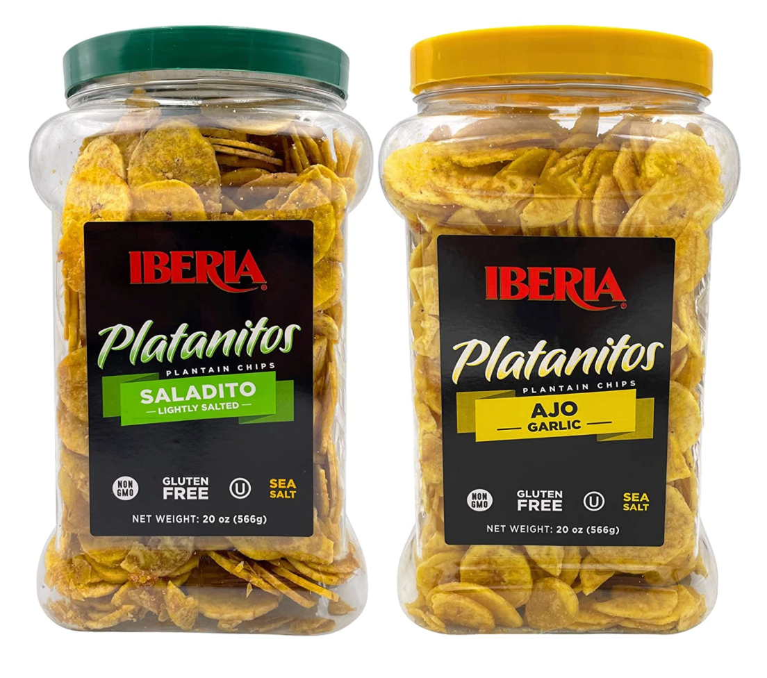 이베리아 Iberia Non-GMO 글루텐-프리 플랜테인 칩 캐니스터 2가지맛 1.67kg