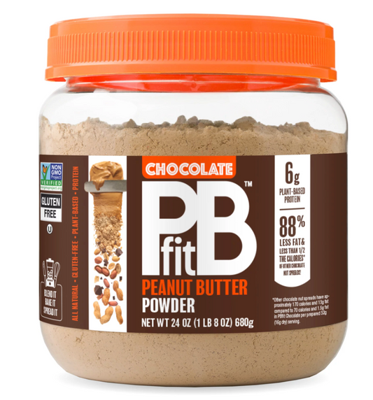 피비피트 PBfit Non-GMO 글루텐-프리 88% 무지방 초콜렛 땅콩버터 파우더 680g
