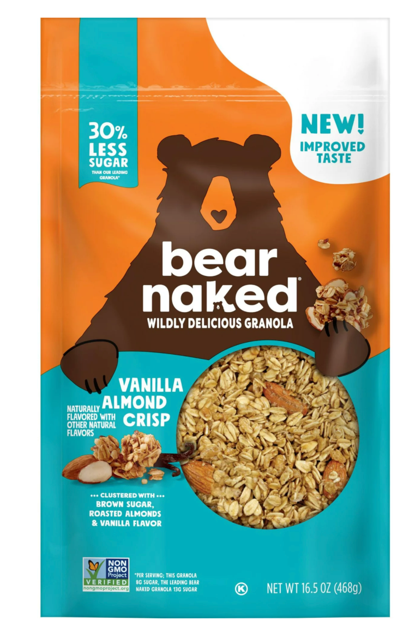 베어네이키드 Bear Naked Non-GMO 30% 레스슈가 바닐라 아몬드 그래놀라 340g