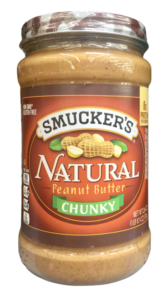 스머커 Smucker's Non-GMO 내추럴 청키 땅콩 버터 454g