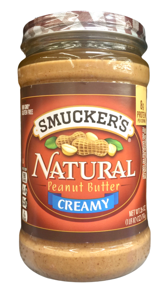 스머커 Smucker's Non-GMO 내추럴 크리미 땅콩 버터 454g