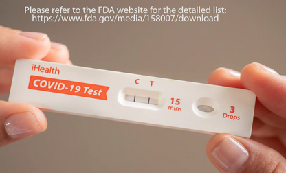 아이헬스 iHealth FDA 승인 코비드-19 15분 자가진단 키트 2개